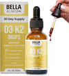 Bella All Natural Gotas Liquidas Vitamina D3 K2