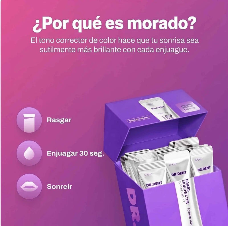 Enjuague Bucal Blanqueador - Blanquea y refresca en segundos