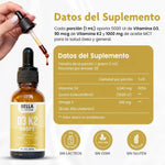 Bella All Natural Gotas Liquidas Vitamina D3 K2