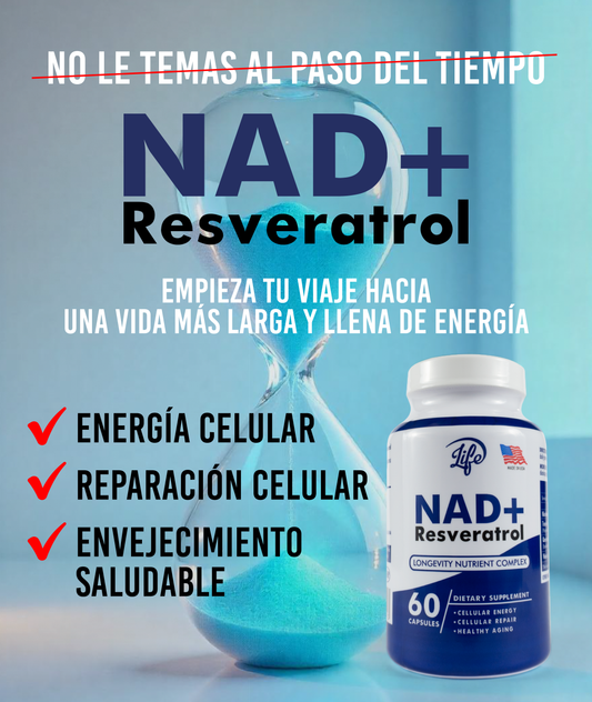 Suplemento NAD+RESVERATROL -  Energía Vital en Cápsulas